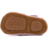 Mikk-Line Prewalker Leather Sandal w/ Heart Prewalker Adobe Rose